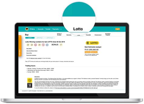 Play LOTTO using Cellphone Banking .